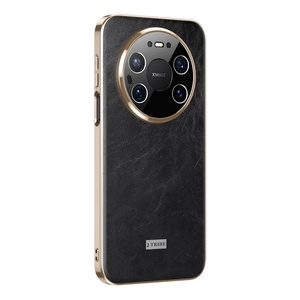 เคสโทรศัพท์หนัง PU คุณภาพสูงเคลือบด้วยไฟฟ้า สำหรับ Huawei Mate 80 Pro Max Mate 70 Mate 60 พร้อมฟิล์มกันรอยเลนส์ HD - Product Image 1