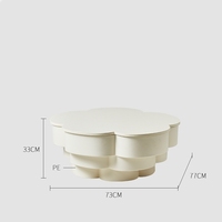 Vent crème moderne salon nuage petite Table lumineuse luxe ménage créatif Simple ensemble Table d'appoint