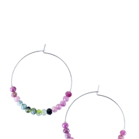 Pendientes de Aro Dorados Estilo Boho con Cuentas de Piedra Natural, Joyería de Moda de Acero Inoxidable para Mujer, Uso Diario, Venta al Por Mayor
