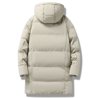 Veste à capuche classique en polyester respirant à manches longues pour homme, couleur unie, fermeture éclair, manteau d'hiver décontracté pour l'extérieur – Meilleure vente