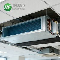 Unidad de Ventilador de Bobina Horizontal Oculta Personalizada OEM, 3 Filas, Tubo de Cobre, Aleta de Aluminio, FCU para Sistemas HVAC Comerciales y Residenciales