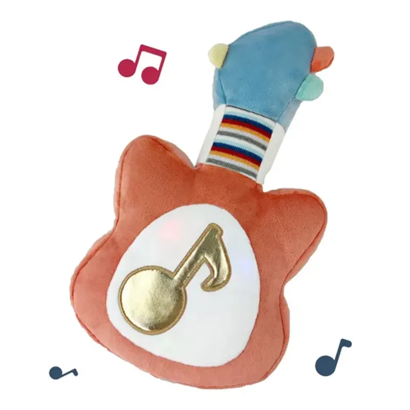 2024 New Design Baby Plush Music Toys Baby Mini Musical Instrument Stuffed Toy Plush Guitar