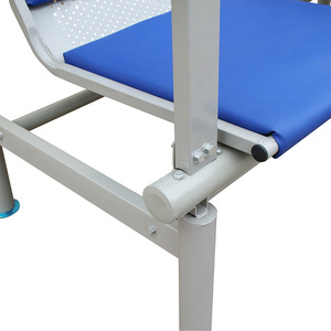 Medical <b>Benches</b> Steel Three Row Infusion Waiting Chairs Hospital Use Comfortable With Handrails - Product Image 3
