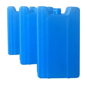 Rifornimento di fabbrica personalizzato nuovo 400g colore blu riutilizzabile Gel plastica Ice Cooler Box Pack mattone di ghiaccio portatile