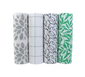 Degradable Eco-friendly Reusable Bamboo Fabric Towel Kitchen Cleaning Paper Towel