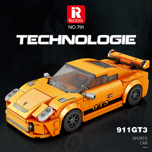 Reobrix 338 Pezzi Blocchi da Costruzione Auto Sportiva Porsche GT3, Modello da Corsa Arancione Compatibile con Serie Technic, Regalo - Product Image 4