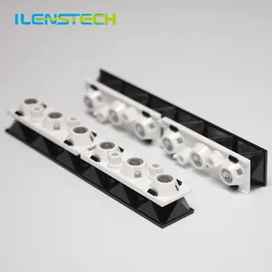 Low UGR led optical lens 6 in 1 wall washer lens by ILENSTECH