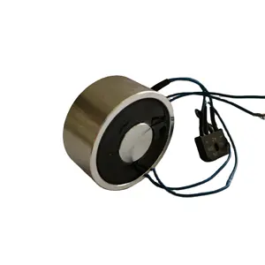 Magnet listrik industri diameter 80mm 110v 220v AC memegang force 100kg bulat Solenoid mengangkat elektromagnet