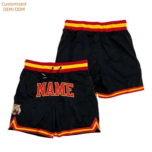 Custom Plus Size Ademend 100% Polyester Snel Droogende Basketbalshorts voor Heren - Product Image 1