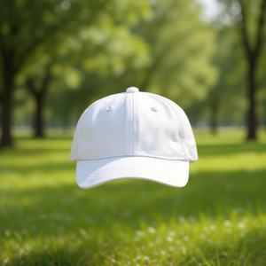 Cappellino da Campo Bianco a 6 Pannelli in Cotone, Unisex, Vestibilità Regolabile, Stile Casual, 100% Cotone, Stampa Serigrafica, Per Adulti, Quattro Stagioni - Product Image 2