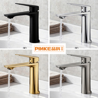 Robinet de douche moderne de luxe à poignée unique avec finition brossée pour lavabo et évier