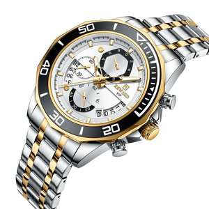 Reloj de Hombre REWARD RD81135M de Alta Gama, Multifuncional, con Caja de Aleación de 22 mm, Cuarzo, Cronógrafo de Tres Ojos, Resistente al Agua, Deportivo, con Luz Nocturna - Product Image 2