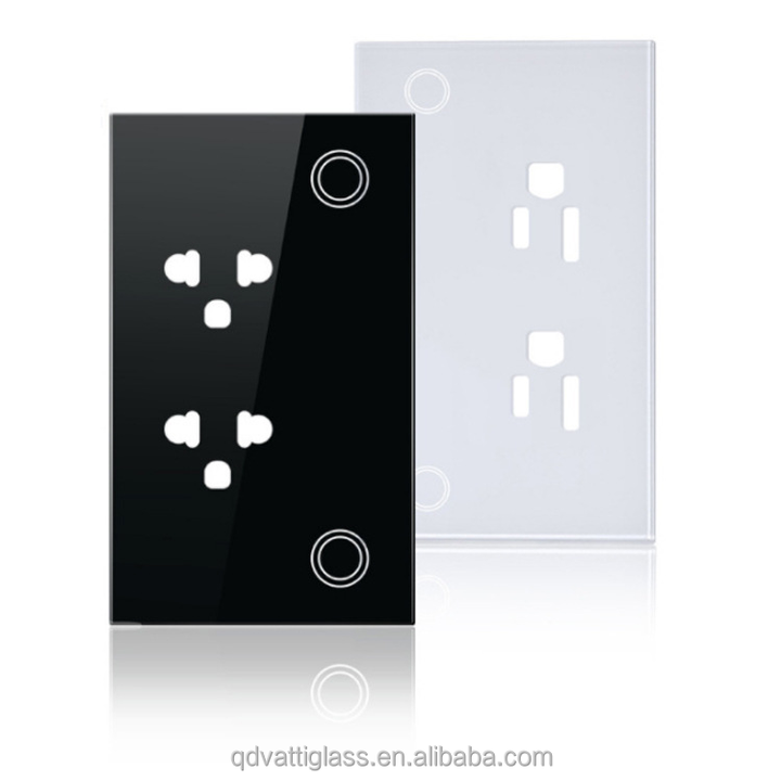 カスタマイズ強化タッチスイッチガラスシルクスクリーン印刷スマートスイッチガラス工場価格強化ガラス