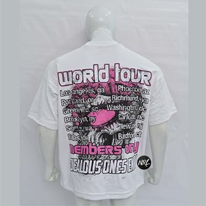 Camiseta informal holgada de algodón con estampado de diseño único, camiseta de manga corta con cuello redondo para verano 100% algodón - Product Image 4