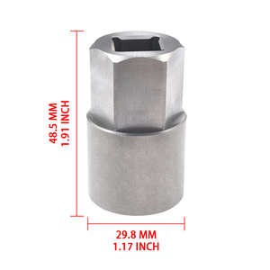 Adaptateur de clé à écrous en acier inoxydable de qualité supérieure - Universel, entraînement carré de 1/2 pouce pour un changement de pneu facile sur Toyota et Lexus - Product Image 2
