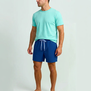 Shorts de Baño Personalizados para Hombre, de Nailon, Transpirables, Ligeros, para Verano, con Cierre de Cordón, al por Mayor - Product Image 1