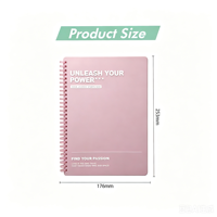 Carnet à spirales personnalisé, ligné, reliure spirale, pour usage scolaire et professionnel, couverture en papier personnalisable, papeterie de bureau pour étudiants