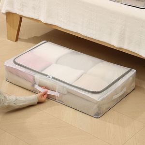 Organizador de Ropa para Debajo de la Cama, Caja de Almacenamiento Transparente de PVC, Caja Plegable para Debajo de la Cama - Product Image 1