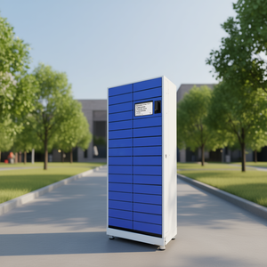 Distributeur automatique indépendant Ttake avec écran tactile, 12 tiroirs, unité de stockage en acier bleu - Product Image 3
