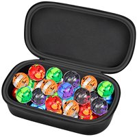 Étui de rangement double en PU avec fermeture éclair, personnalisé, simple, léger, durable, imperméable, pour utilisation en extérieur, pour jouets Beyblades Burst (vide)