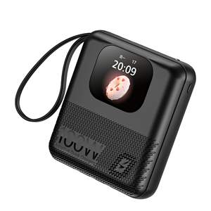 Banques d'alimentation intelligentes 2,2 pouces HD 10000 mAh, câbles <span class=keywords><strong>de</strong></span> charge rapide, 4 Go <span class=keywords><strong>de</strong></span> mémoire, enregistrement musical, appel BT, IA GPT, banque d'alimentation <span class=keywords><strong>de</strong></span> poche - Product Image 1