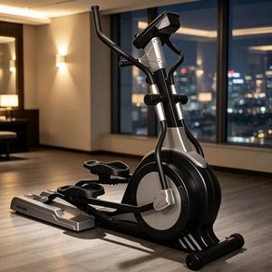 Bicicleta Elíptica Magnética de Múltiples Intensidades con Pantalla de Botones, Diseño Compacto y Delgado, Bajo Nivel de Ruido, para Uso Doméstico - Product Image 3