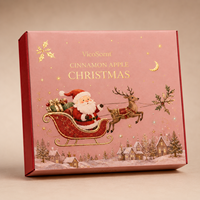 Coffret Cadeau de Noël en Gros : Parfum EDP 100ml, Diffuseur à Bâtonnets, Bougie – Coffret de Luxe 4 Pièces pour Femme, Parfum de Fêtes
