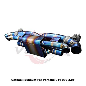 ท่อไอเสียแบบ Catback วาล์ว Vortex Blue Titanium สำหรับ Porsche 911 992 Carrera S 4S GTS 3.0T ปี 2019-2025 ชุดแต่งแบบติดตั้งได้โดยตรง - Product Image 6