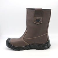 Chaussures de sécurité MaxiTough, protection de soudage, sécurité, cuir embossé, résistantes aux perforations, embout en acier, noir, bottes de sécurité pour la construction