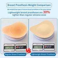 Prothèse mammaire réaliste en silicone sans huile, prothèse mammaire simple pour femmes post-mastectomie, survivantes du cancer