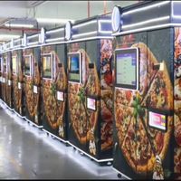 Máquina Expendedora de Pizza Inteligente Totalmente Automática con Servicio Autoservicio, Funcionamiento Continuo las 24 Horas y Pantalla Táctil