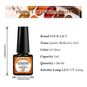 FOUR LILY-<span class=keywords><strong>Vernis</strong></span> à <span class=keywords><strong>ongles</strong></span> dorés, 7ml, LED UV, ambre réfléchissant, paillettes, <span class=keywords><strong>vernis</strong></span> à <span class=keywords><strong>ongles</strong></span> - Product Image 2