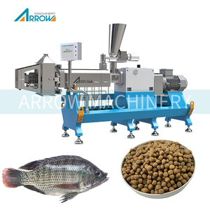 Ligne de production complète d'extrusion de produits, 500 kg par heure, extrusion d'aliments pour poissons, machine d'alimentation pour poissons de mer - Product Image 1