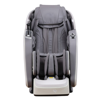 Fauteuil de massage corporel 3D de luxe Zhouqi, zéro gravité, commande vocale IA, charge sans fil, musique Bluetooth