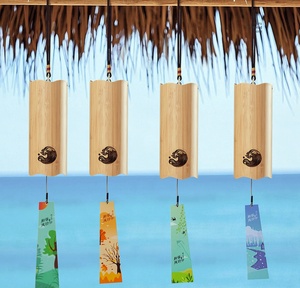 Wholesale Bamboo <b>Wind</b> <b>Chime</b> With Hanging Holder Chord <b>Wind</b> Bell OEM Support Garden Patio Souvenir Birthday Gift Low MOQ - Product Image 4