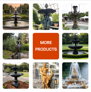 Fuente de Hierro Fundido BSA, Fuente Clásica de Metal, Fuente de Jardín, Escultura para Decoración de Jardín y Patio - Product Image 4
