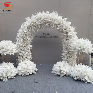 LEDA Decoración de Boda, Centro de Mesa Personalizado con Bola de Flores, Centros de Mesa Blancos para Decoración de Bodas, para Fiestas y Eventos - Product Image 4