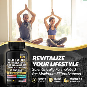 Capsules de Shilajit pur en or de marque privée pour la beauté et les soins personnels à usage domestique - Product Image 3