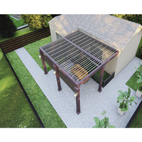 Pérgola Bioclimática Moderna Independiente con Paredes de Vidrio, Techo Abatible Motorizado, Gazebo de Jardín con Techo de Policarbonato, Pabellón de Aluminio
