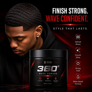 Pommade Coiffante 360 Wave en Gros, Produit Naturel Définissant les Ondulations, Fixation Forte pour Hommes Noirs, 86ml - Product Image 2