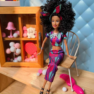 Nuovo marchio di bambola di plastica nera africana in pelle nera Multi-comune - Product Image 4