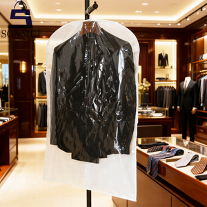 Tùy chỉnh bụi bằng chứng người đàn ông của phù hợp với áo PVC trong suốt Túi xách may mặc - Product Image 2