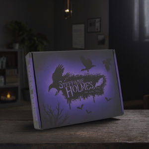 Boîte d'emballage d'expédition écologique Boîte postale de carton ondulé à double paroi violette imprimée de taille personnalisée avec votre logo - Product Image 4