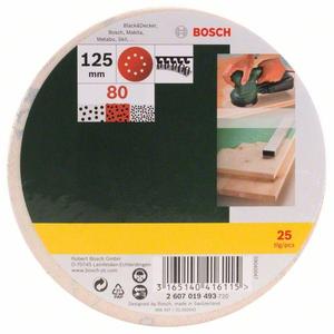 BOSCH - 2607019493 Jeu de feuilles de ponçage pour ponceuses orbitales aléatoires (25 pièces) -EAN 3165140416115 ABRASIFS PAPIERS ABRASIFS - Product Image 2