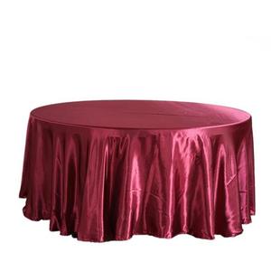 <span class=keywords><strong>Nappe</strong></span> ronde au crochet de 120 pouces tissu en Polyester résistant au Satin pour salle à manger cuisine fête utilisation - Product Image 2