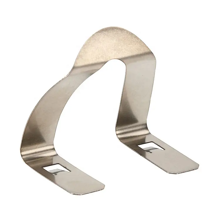 Clips de acero de resorte de metal planos personalizados