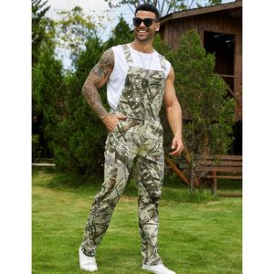 Custom Camo Bib Overalls Men <b>Adjustable</b> <b>Straps</b> Breathable Canvas Hunting Wear Jumpsuit - Product Image 5