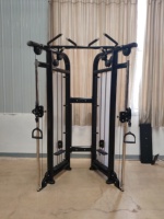 Machine de musculation multifonctionnelle EdeFit avec poulies réglables pour exercices de pectoraux, triceps et jambes - Capacité de charge 80 kg*2