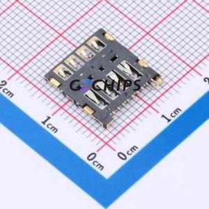 HYCW338-SIM09-124B SIM Card Connector SMD Connector Plug-In Type Micro SIM Card Card Holder With Card Detection - Product Image 2