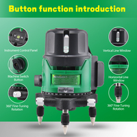 NewBeat batterie au lithium Ratary niveau Laser outils électriques sans fil industriels 4D Mini Laser Verde niveaux 360
